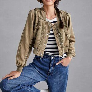 DAILY PRACTICE anthropologie utility bomber jacket (S)